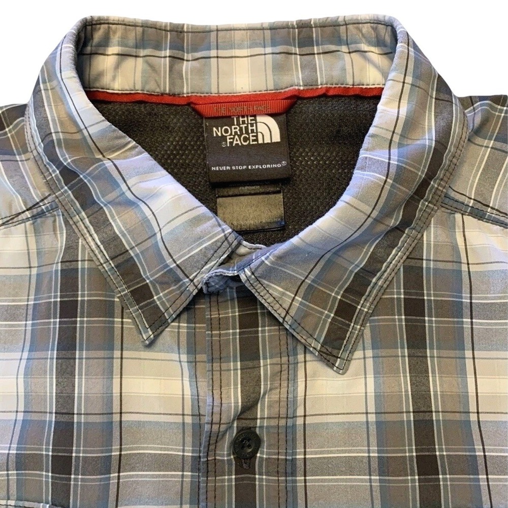 The North Face Breathable Plaid S/S Button Up Shirt Mens‎ L Multicolor